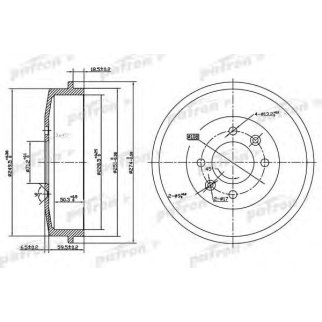 Барабан тормозной PATRON PDR1126 фото