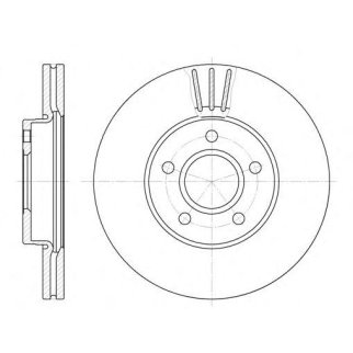 6710.10_диск тормозной передний! 15 wheel Volvo S40/V50 1.8/2.4/2.5/2.0TD 04> фото