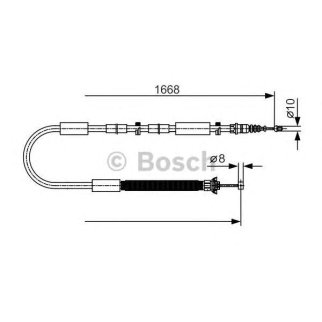 1 987 477 911_трос ручника правый! Fiat Stilo 01> фото