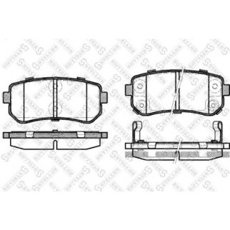 Колодки тормозные STELLOX _001087BSX фото