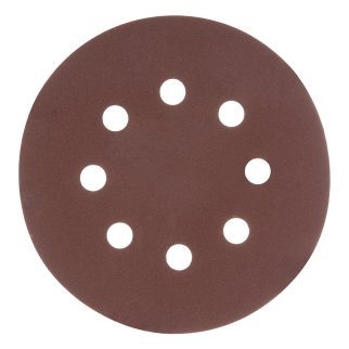 Круг абразивный на ворсовой подложке под &quot;липучку&quot;, перфорированный, P 280, 125 мм, 5 шт MATRIX 73812 фото