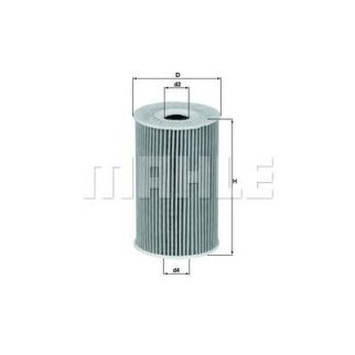 Фильтр масляный MAHLE OX 351 D фото 2