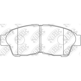 Колодки тормозные передние к-кт NiBK PN1322 фото