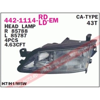 Фара правая DEPO 442-1114R-LD-EM фото