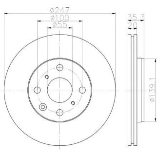 Диск тормозной передний вентилируемый TEXTAR 92141903 фото