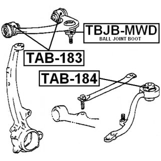 Сайлентблок рычага FEBEST TAB-184 фото 2 Сайлентблок рычага FEBEST TAB-184 фото 2