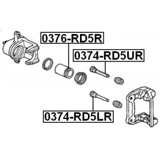 Поршень тормозного суппорта заднего HONDA Accord 08->/CRV II/III FEBEST 0376-RD5R фото 2