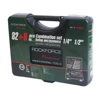 Набор инструмента 1/2" 1/4" 6-гр. 82пр.+6пр. ROCKFORCE фото 3