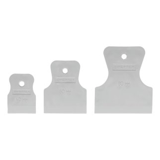 Набор шпателей 40-60-80мм белая резина 3шт СИБРТЕХ фото