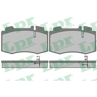 Колодки тормозные передние к-кт Lpr 05P849 фото