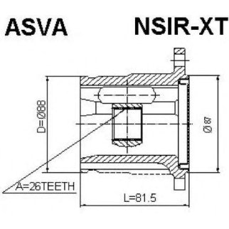 ШРУС внутренний ASVA NSIR-XT фото