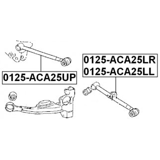 0125-ACA25LL_рычаг задней подвески нижний левый! Toyota RAV4 ACA2#/CLA2#/ZCA2# 00> фото 2