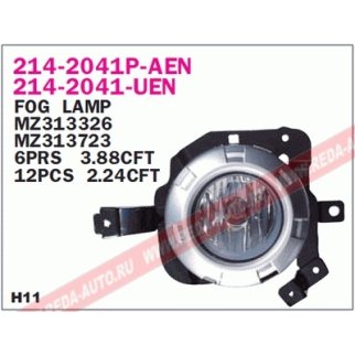 Фара противотуманная левая DEPO 214-2041L-UEN фото