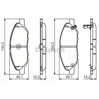 Колодки тормозные BOSCH _0 986 495 133 фото