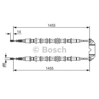 1 987 477 391_трос ручника! Opel Vectra 1.6-2.6i 95-03 фото