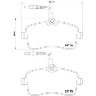 Колодки тормозные передние к-кт Brembo P 61 109 фото