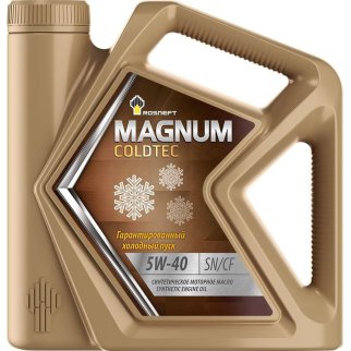 Масло моторное РОСНЕФТЬ Magnum Coldtec 5W40 SN/CF синт. 5л фото