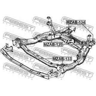 Сайлентблок подрамника FEBEST MZAB-133 фото