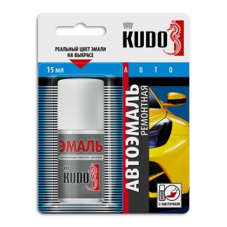 Краска с кисточкой Белая 233, 15 мл. KUDO KU-70233 фото