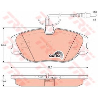 Колодки тормозные дисковые передн CITROEN: EVASION 94-02, JUMPY c бортовой платформой 99-, SCUDO фургон 96-, ULYSSE 94-02, LANCIA: ZETA 95-02, PEUGEOT: 806 94-02, EXPERT фото