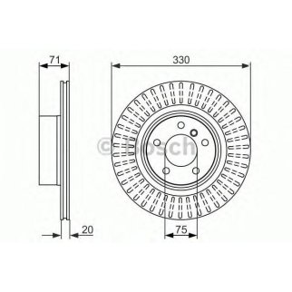 Диск тормозной задний BOSCH 0 986 479 727 фото