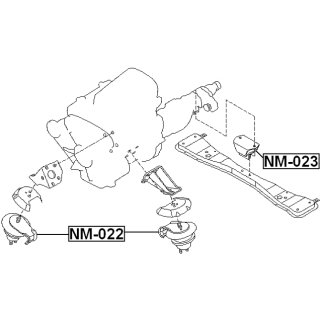 Опора двигателя FEBEST NM-022 фото 2 Опора двигателя FEBEST NM-022 фото 2