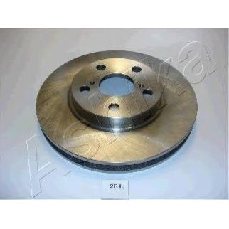Диск тормозной передний вентилируемый ashika 60-02-281 фото