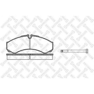Колодки дисковые п.+з. Iveco Daily 89> STELLOX 662000_SX фото