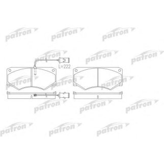 Колодки тормозные PATRON PBP709 фото