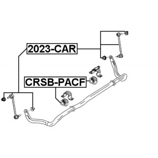 Втулка переднего стабилизатора FEBEST CRSB-PACF фото 2 Втулка переднего стабилизатора FEBEST CRSB-PACF фото 2