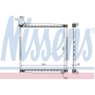 Радиатор основной Nissens 640690 фото
