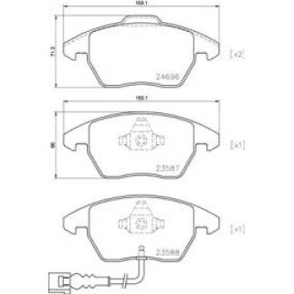 Колодки тормозные передние к-кт brembo P 85 146 фото