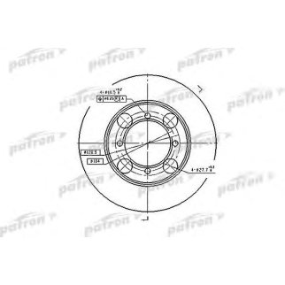 Диск тормозной PATRON PBD1428 фото