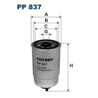 Фильтр топливный FILTRON PP 837 фото