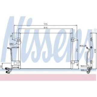 Радиатор кондиционера Nissens 94594 фото
