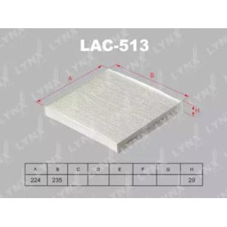 Фильтр салона LYNXauto LAC-513 фото