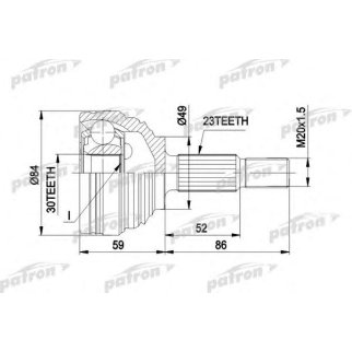 Шрус привода PATRON PCV1501 фото