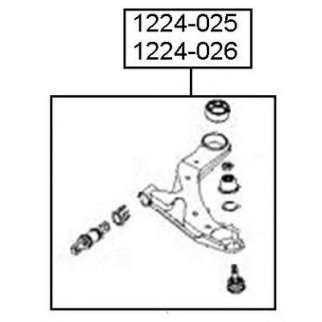 Рычаг передний ASVA 1224-026 фото