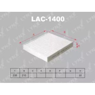 Фильтр салона LYNXauto LAC-1400 фото
