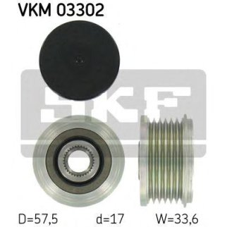 Шкив генератора SKF VKM 03302 фото