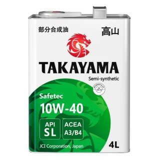 Масло моторное TAKAYAMA 10W40 API SL A3/B4 (метал.) п/синт. 4л фото