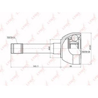 ШРУС наружный LYNXauto CO5735 фото