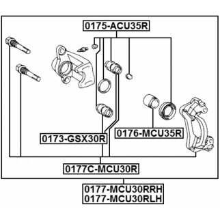 Суппорт тормозной задний FEBEST 0177-MCU30RRH фото 2