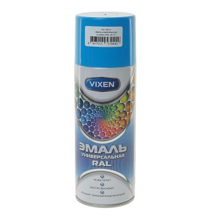 Эмаль универсальная VIXEN голубая (RAL 5012), аэрозоль 520 мл фото
