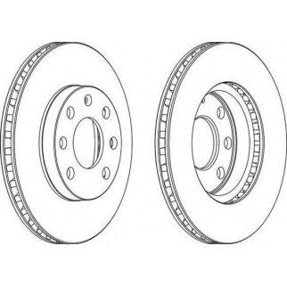 Диск тормозной передний FERODO DDF151 фото