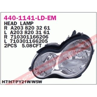 Фара правая DEPO 440-1141R-LD-EM фото