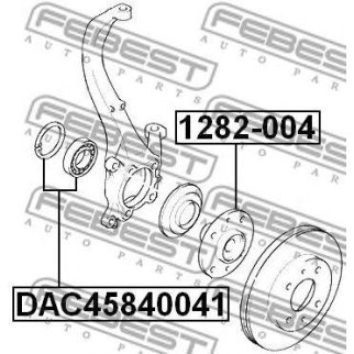 Подшипник ступицы FEBEST DAC45840041 фото