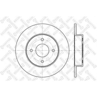 6020-2252-SX_диск тормозной задний! Nissan Primera 1.6-2.0TD 98> фото