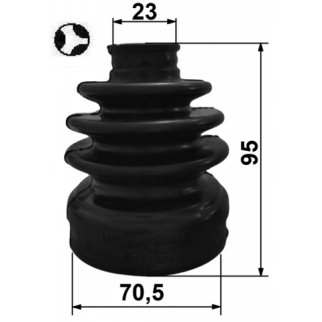 Пыльник шрус внутренний комплект 70.5X95X23 фото 2