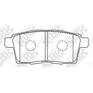 Колодки тормозные задние дисковые к-кт NiBK PN5814 фото